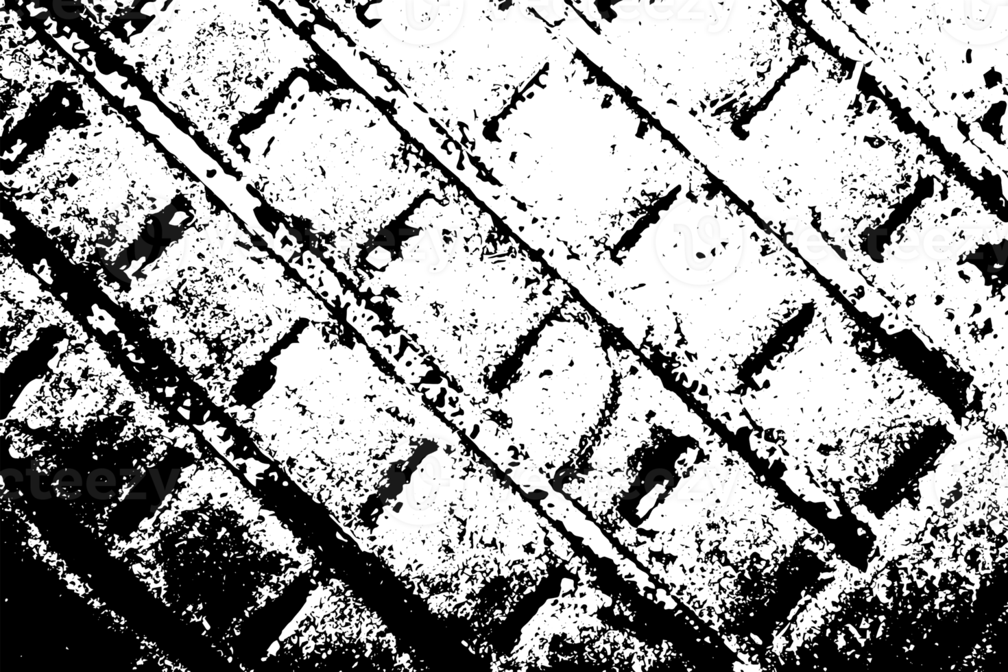 Rustic grunge texture with grain and stains. Abstract noise background. PNG graphic illustration with transparent background.