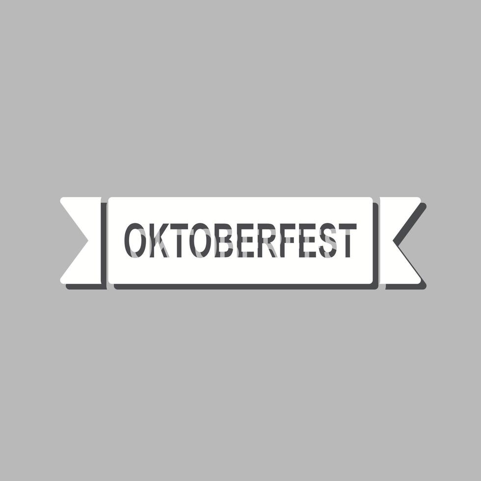 icono de vector de banner de oktoberfest