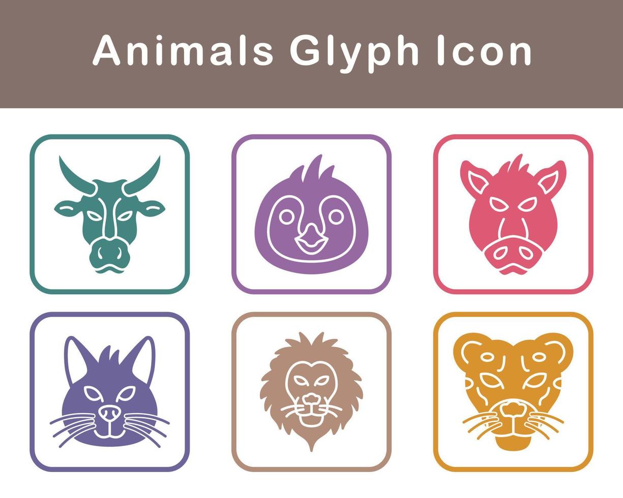 Animals Vector Icon Set