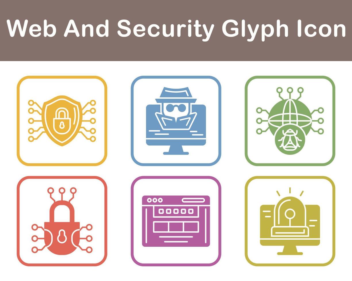 Web And Security Vector Icon Set