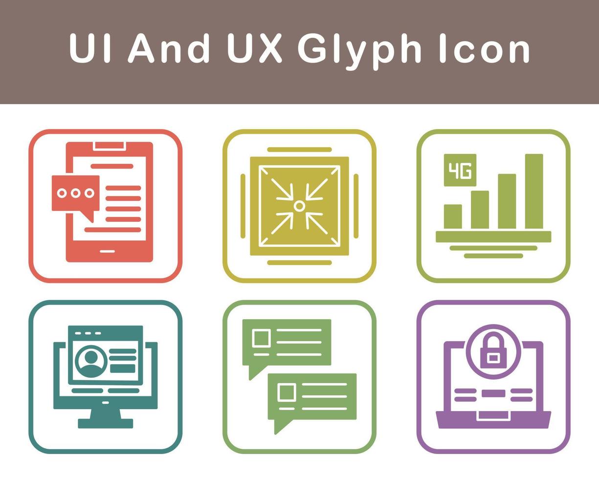 UI And UX Vector Icon Set