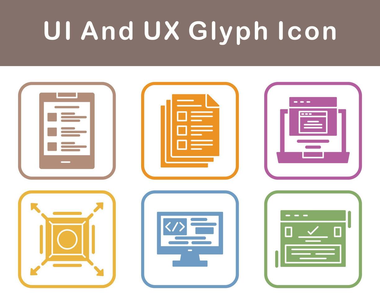 UI And UX Vector Icon Set