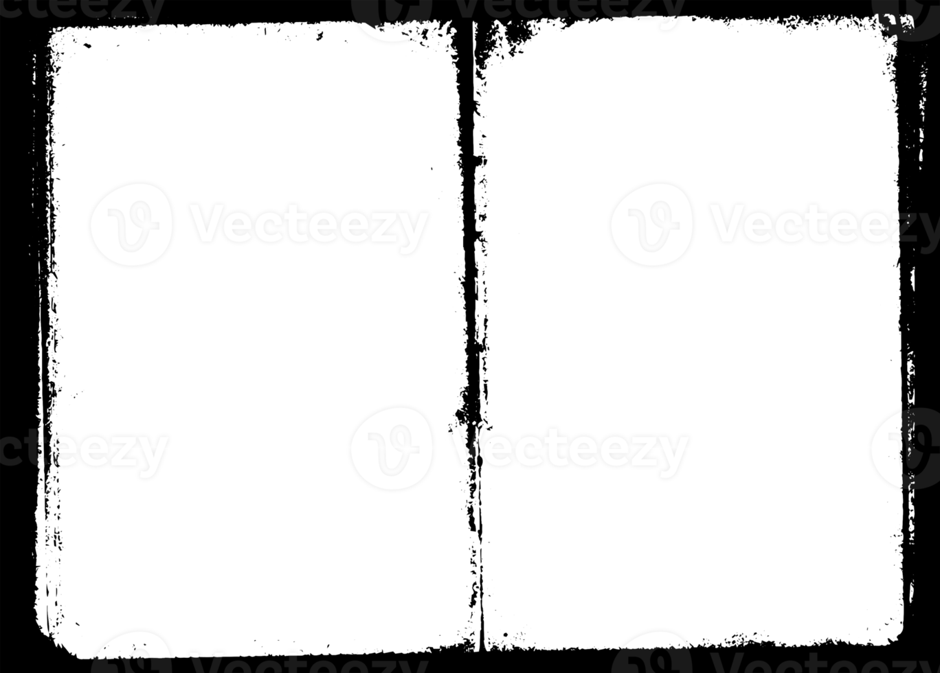 grunge frontière texture Contexte. abstrait Cadre recouvrir. png graphique illustration avec transparent Contexte.