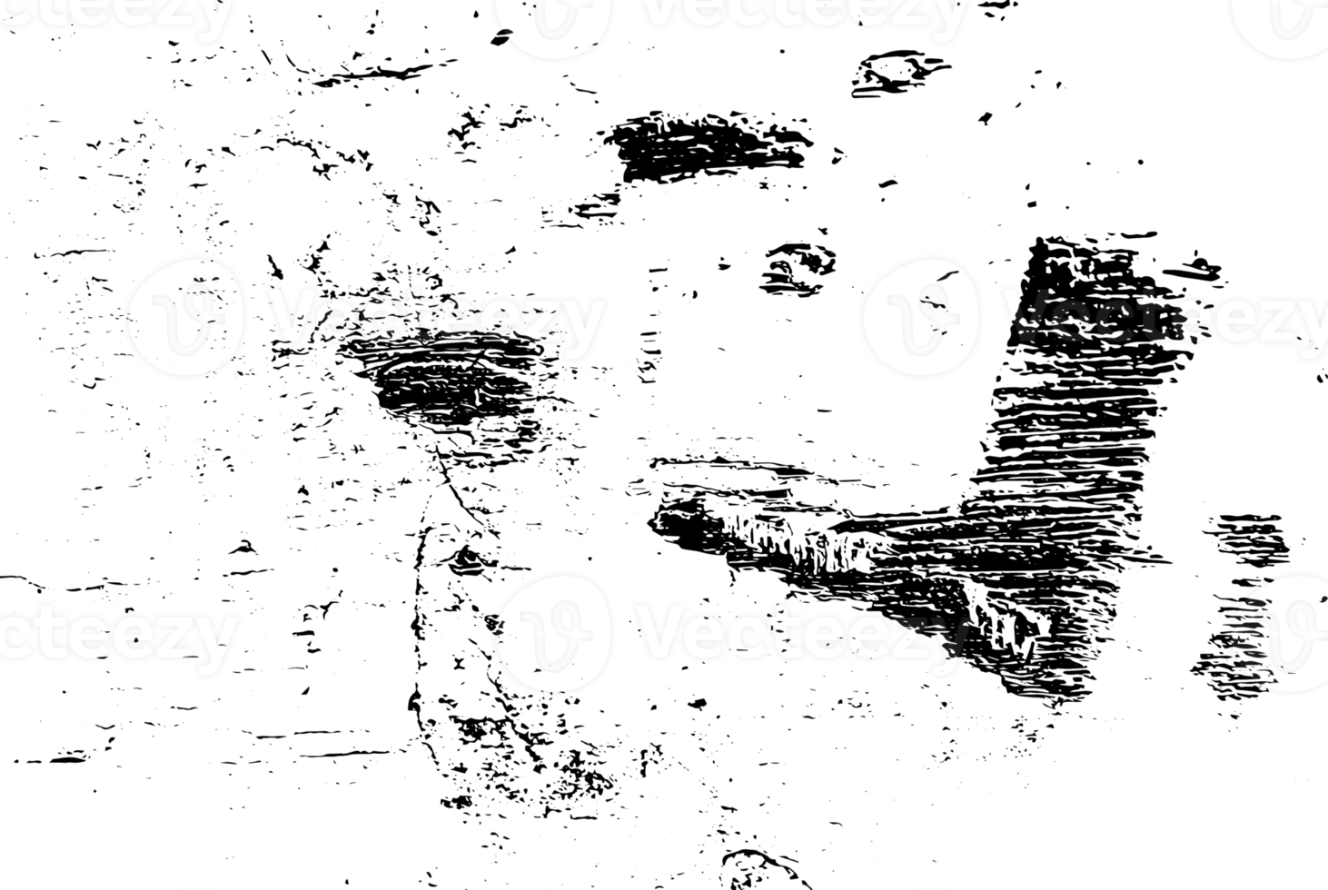 Rustic grunge texture with grain and stains. Abstract noise background. PNG graphic illustration with transparent background.