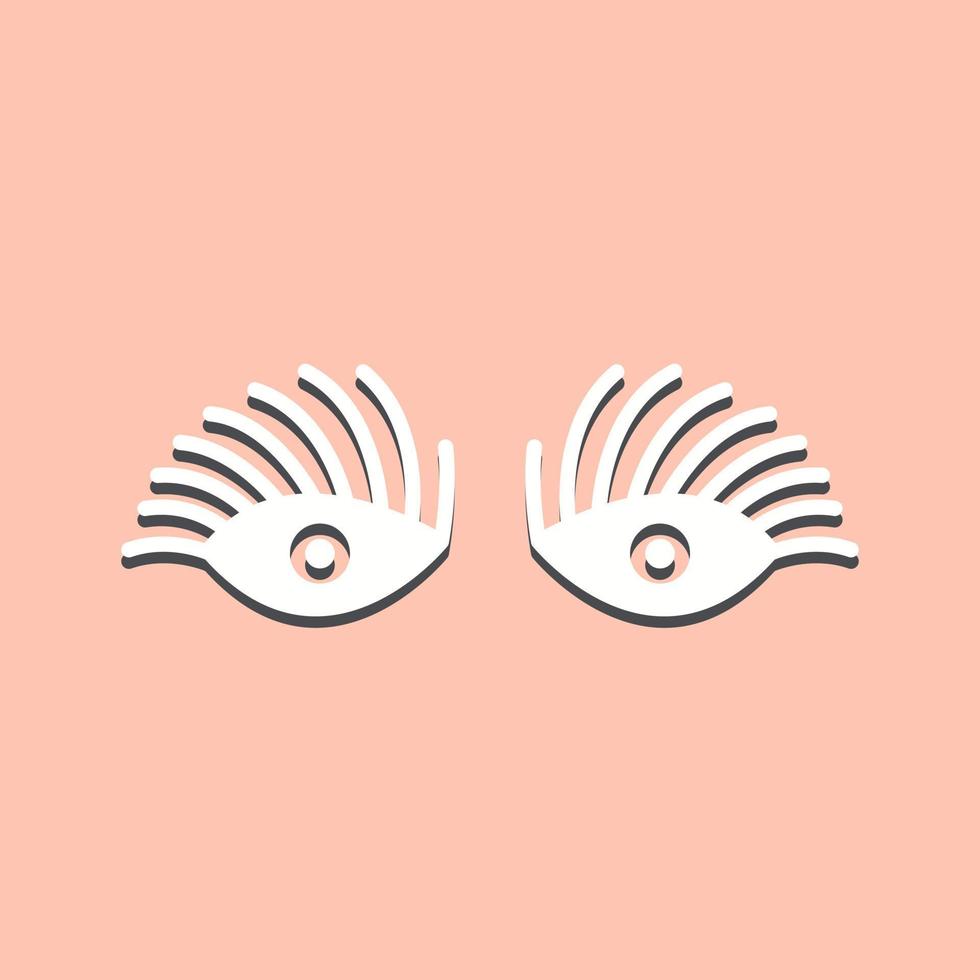 Longlashes Vector Icon