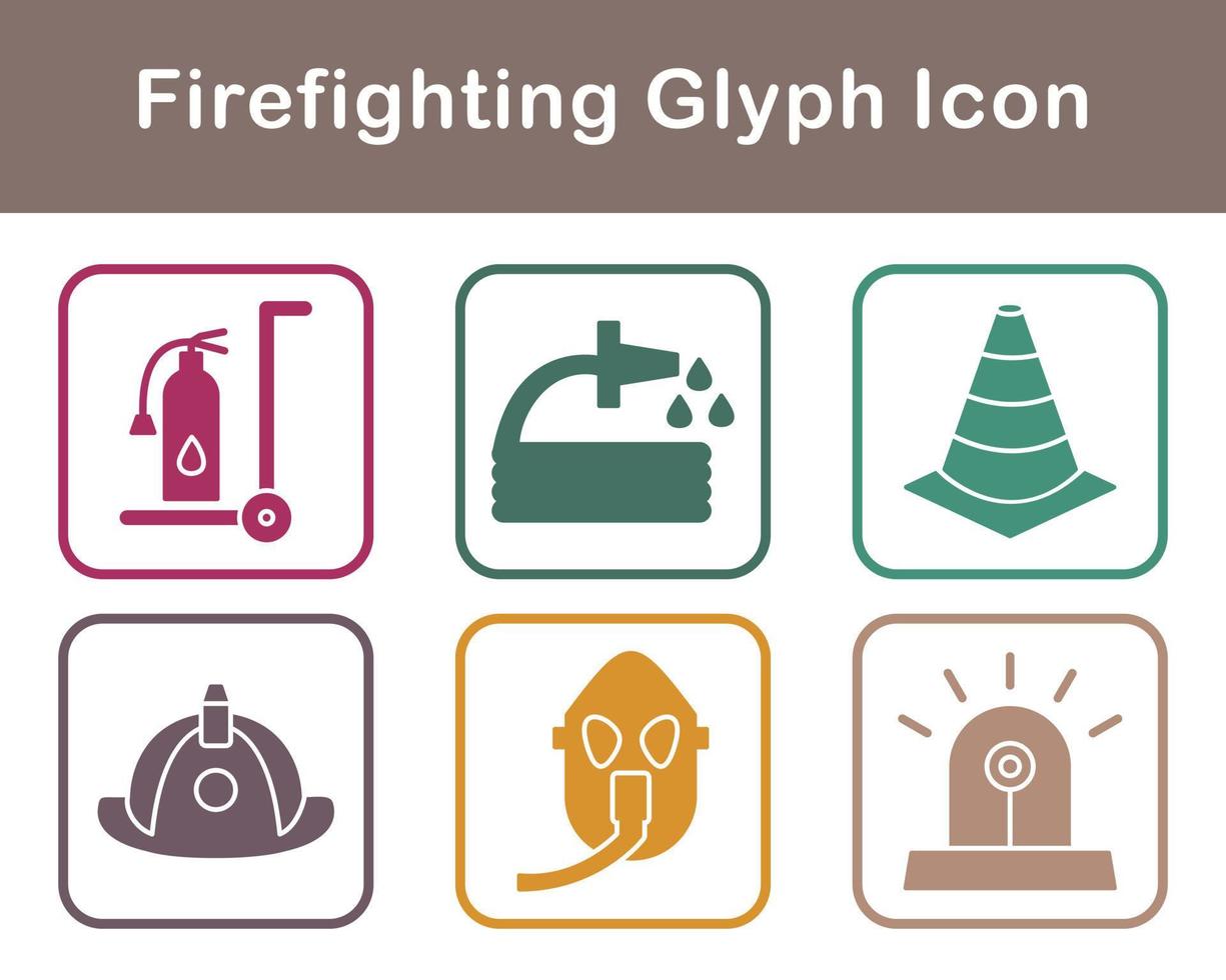 Firefighting Vector Icon Set