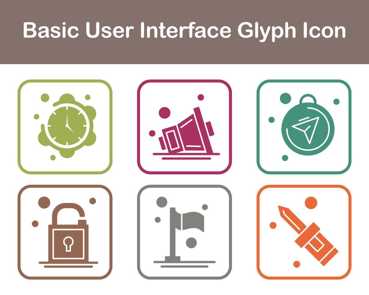 Basic User Interface Vector Icon Set