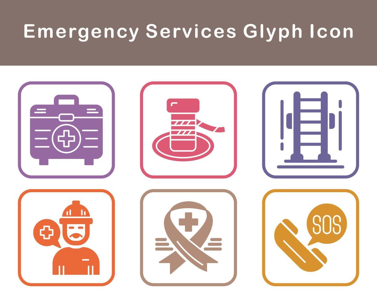 Emergency Services Vector Icon Set