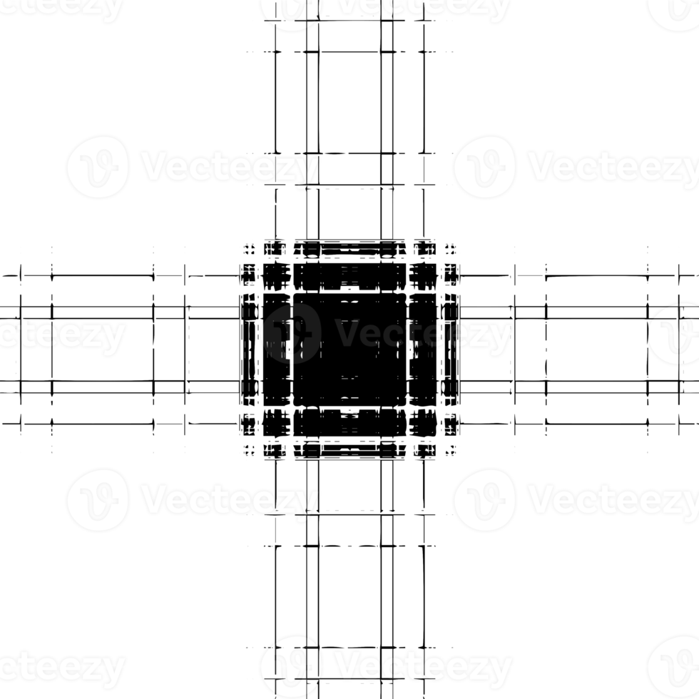 meetkundig en vorm structuur achtergrond. abstract grunge overlappen. PNG grafisch illustratie met transparant achtergrond.