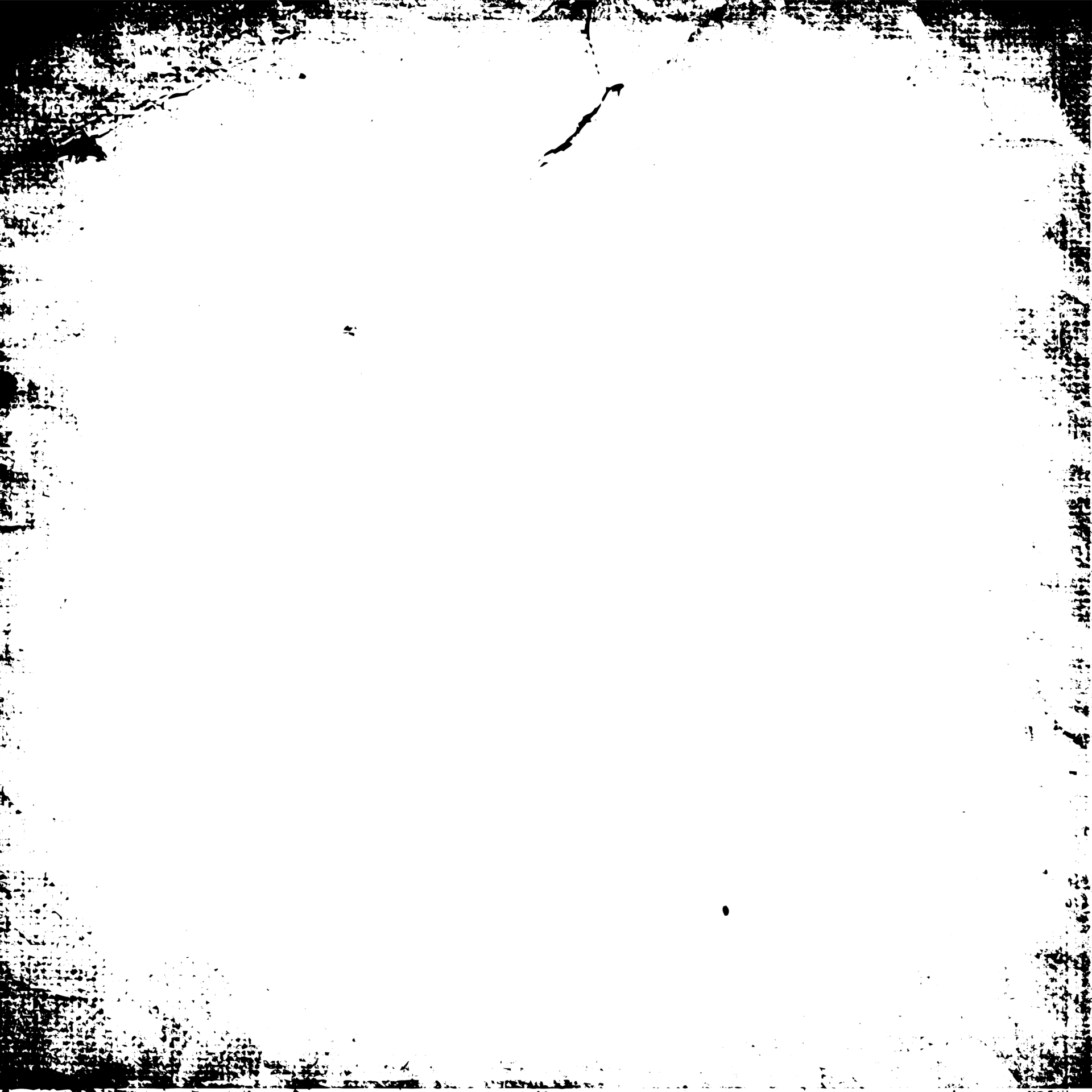 Grunge border texture background. Abstract frame overlay. PNG graphic