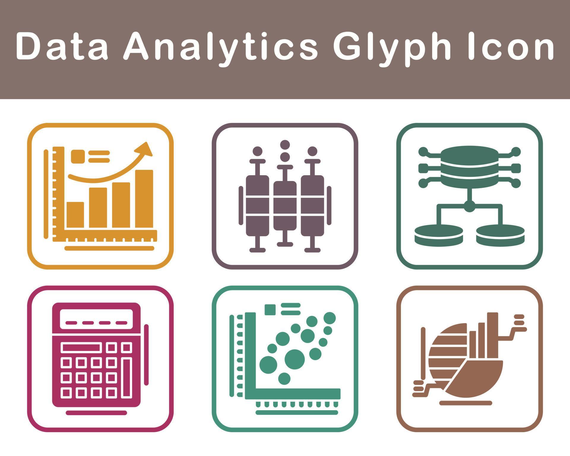 Data Analytics Vector Icon Set 21455407 Vector Art at Vecteezy