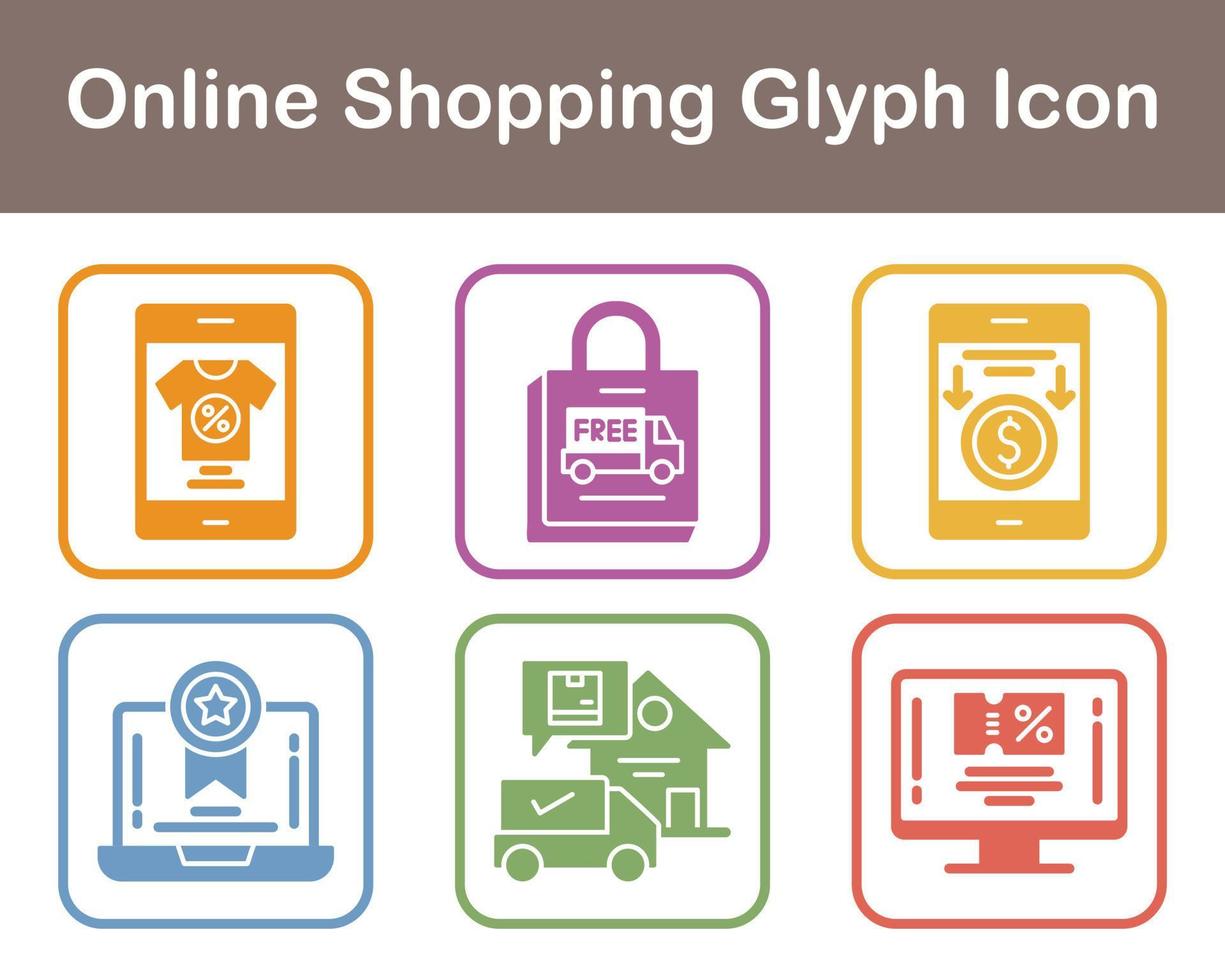 Online Shopping Vector Icon Set