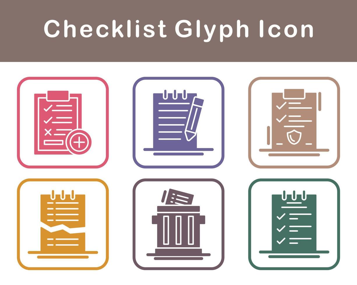 Checklist Vector Icon Set