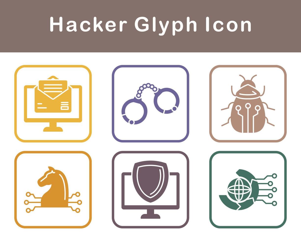 Hacker Vector Icon Set