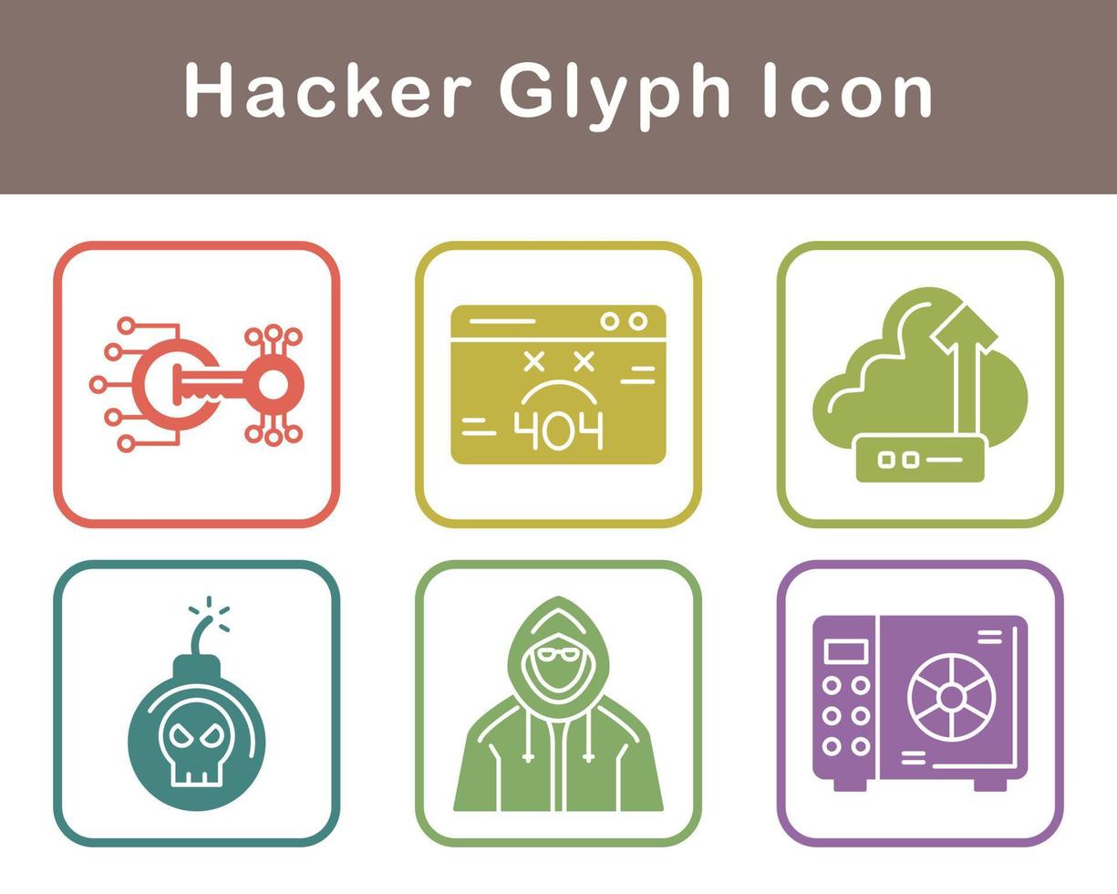 Hacker Vector Icon Set