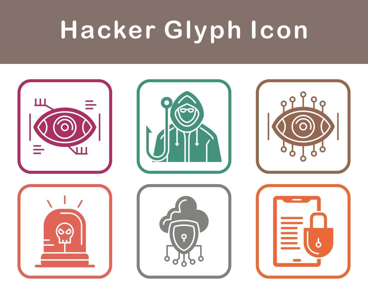 Hacker Vector Icon Set