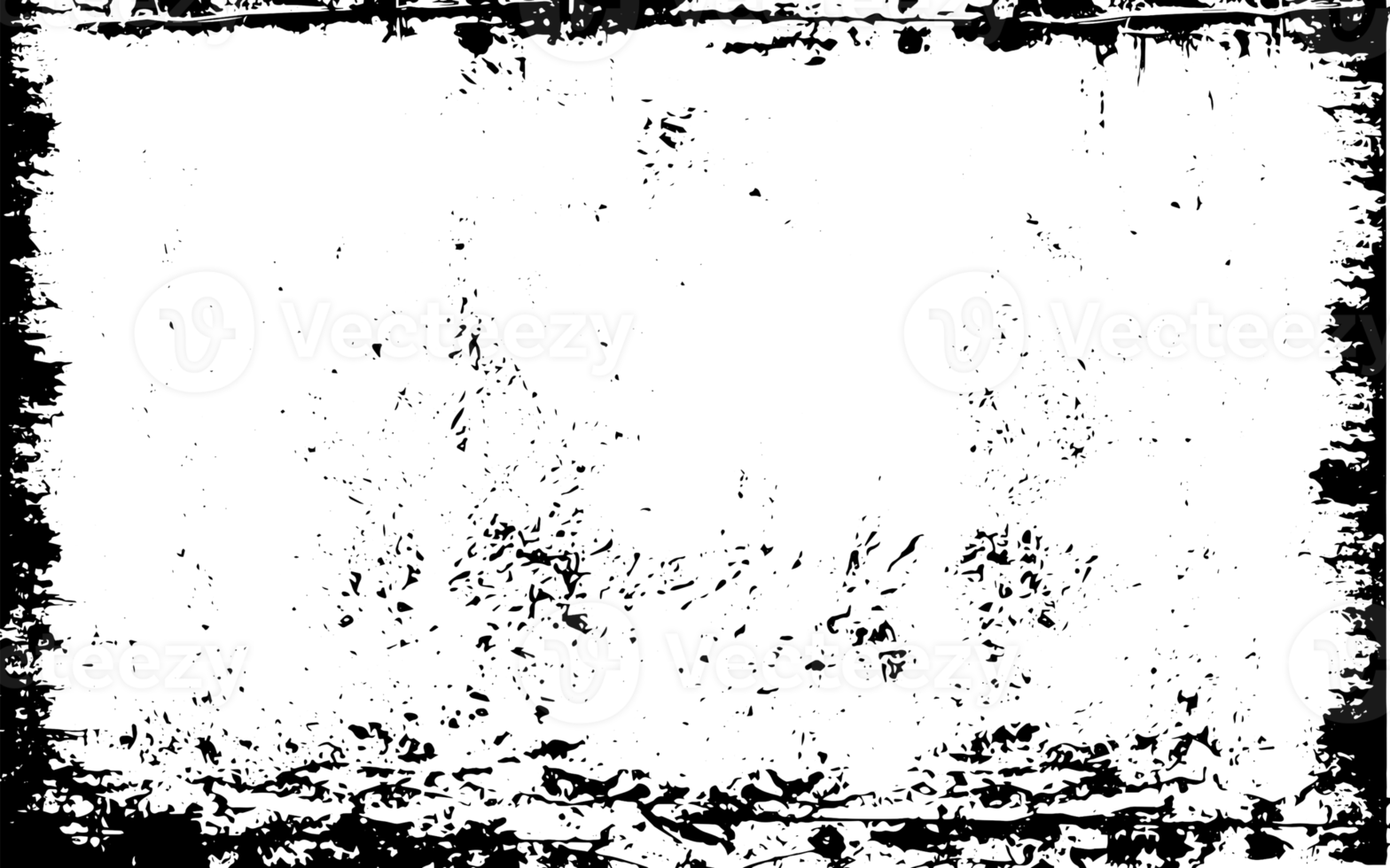 grunge frontière texture Contexte. abstrait Cadre recouvrir. png graphique illustration avec transparent Contexte.
