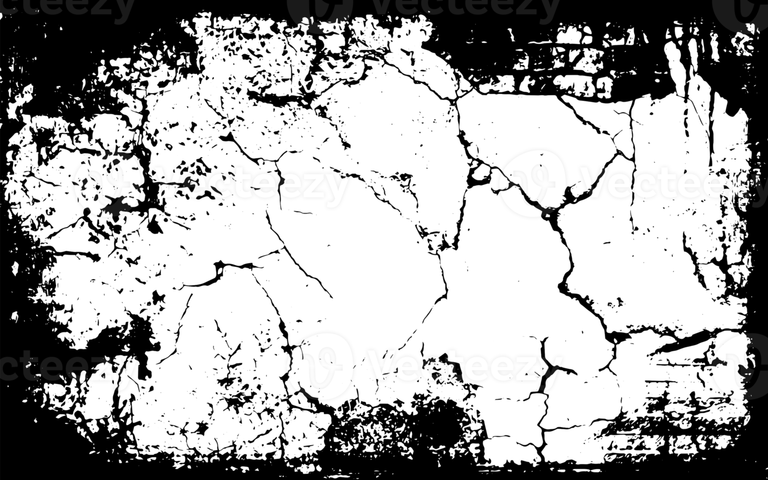 Grunge border texture background. Abstract frame overlay. PNG graphic illustration with transparent background.