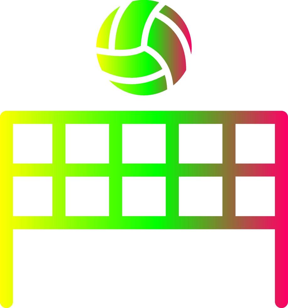 icono de vector de voleibol de playa