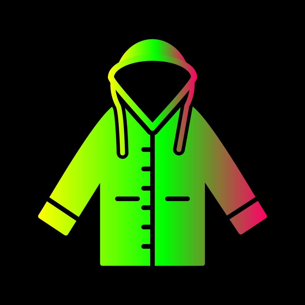 icono de vector de impermeable