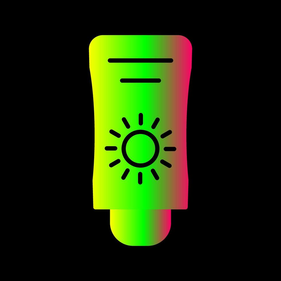 Sun Cream Vector Icon