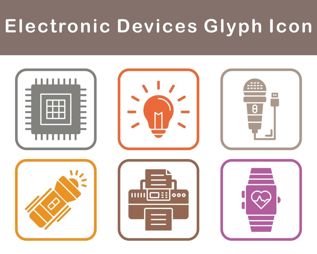 electrónico dispositivos vector icono conjunto