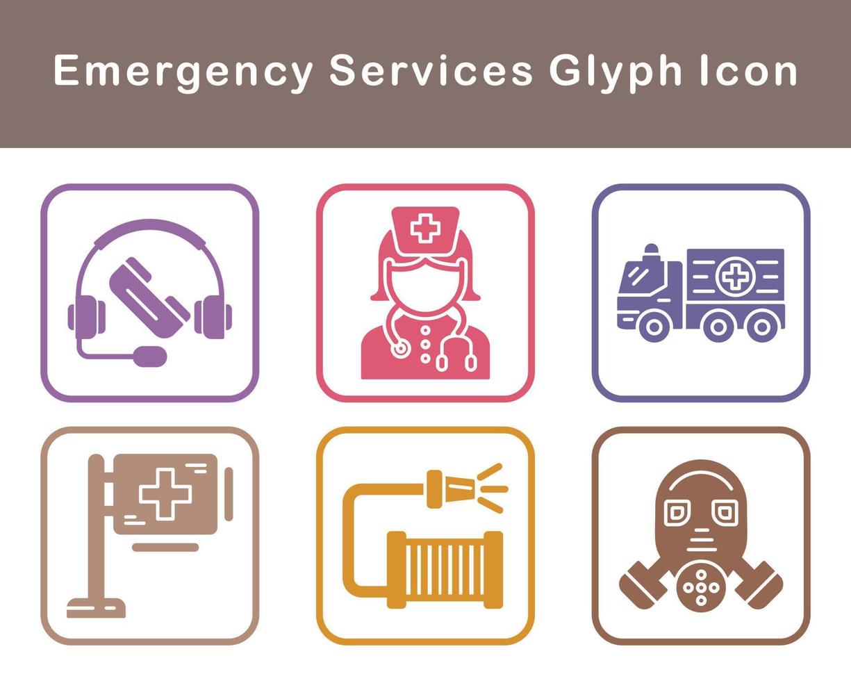 Emergency Services Vector Icon Set