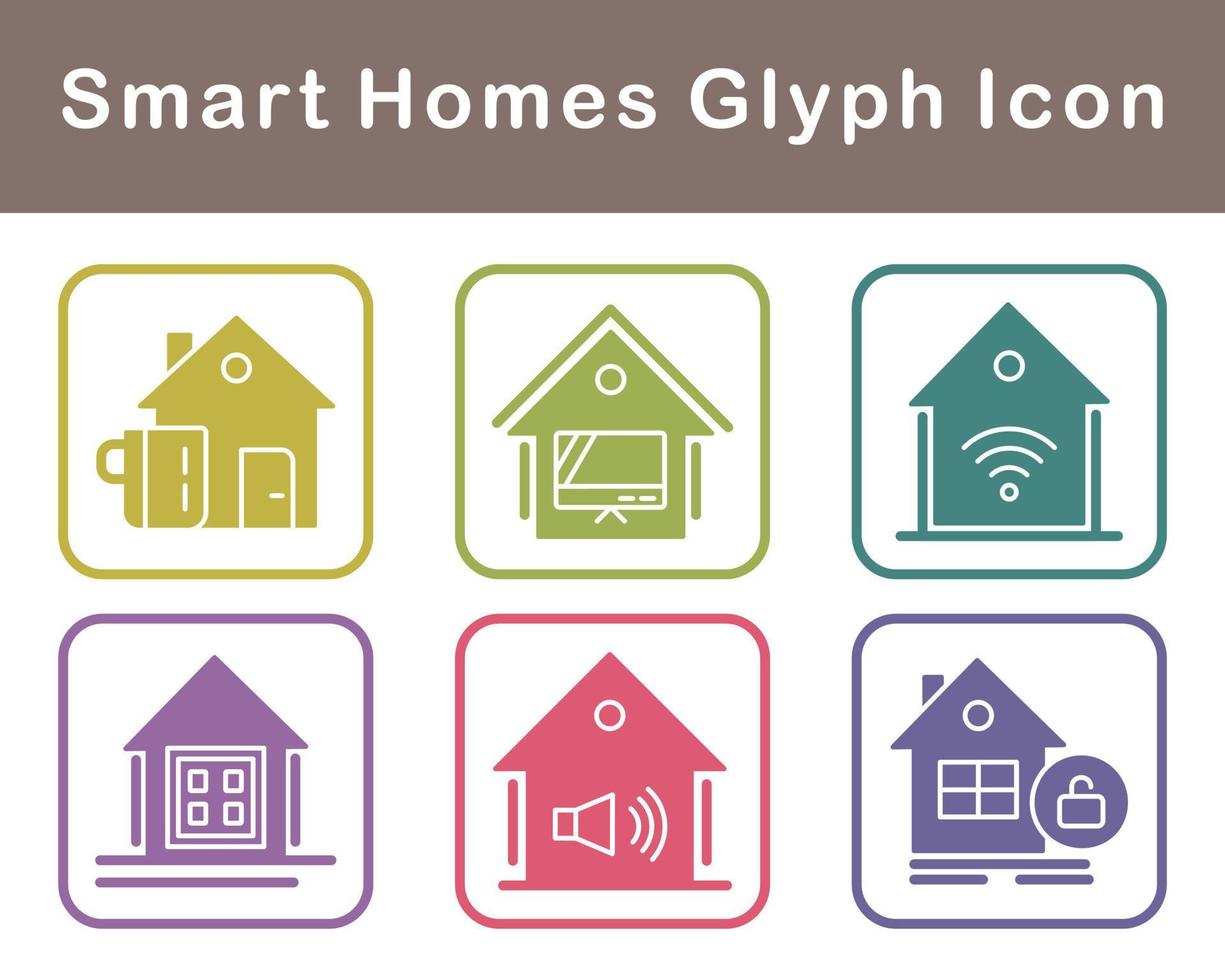 Smart Homes Vector Icon Set