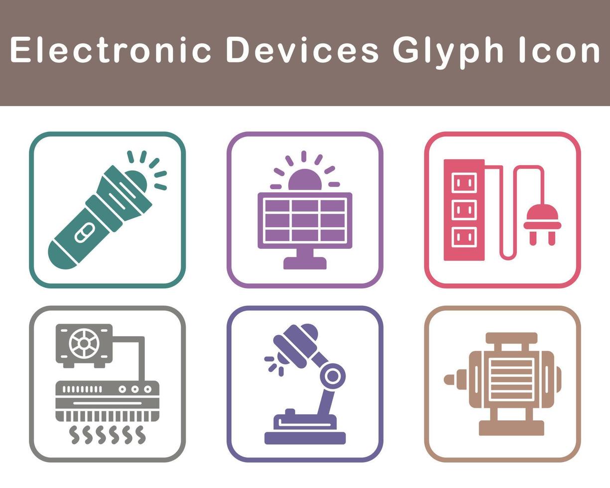 electrónico dispositivos vector icono conjunto