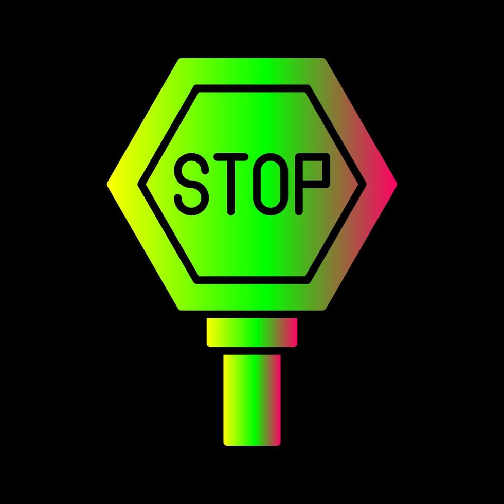 icono de vector de señal de stop