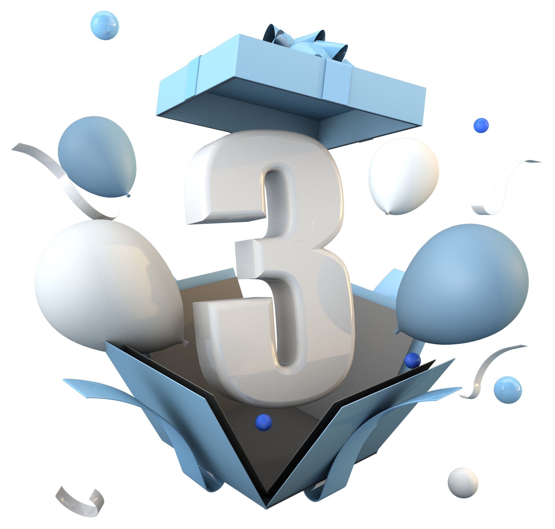 Blue Number 3 A Happy Birthday Celebration 21456159 PNG blue-number-3-a-happy-birthday-celebration-21456159-png