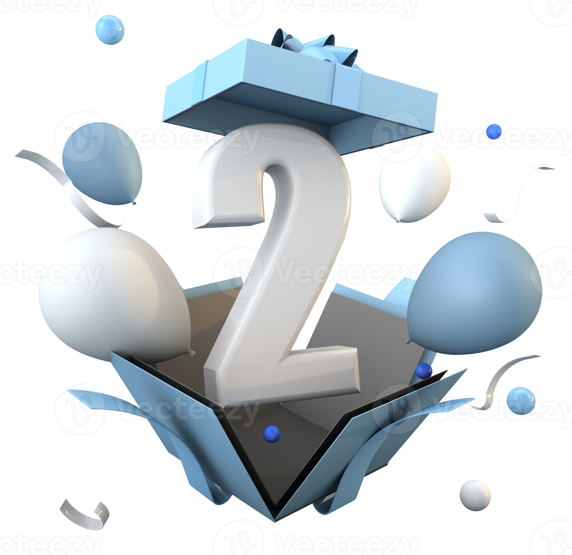 blue-number-2-a-happy-birthday-celebration-21456161-png