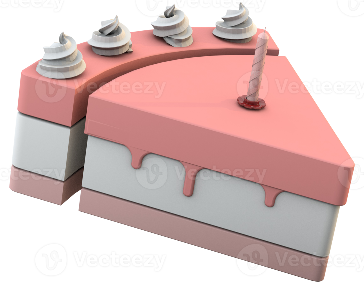 3d pink cake png
