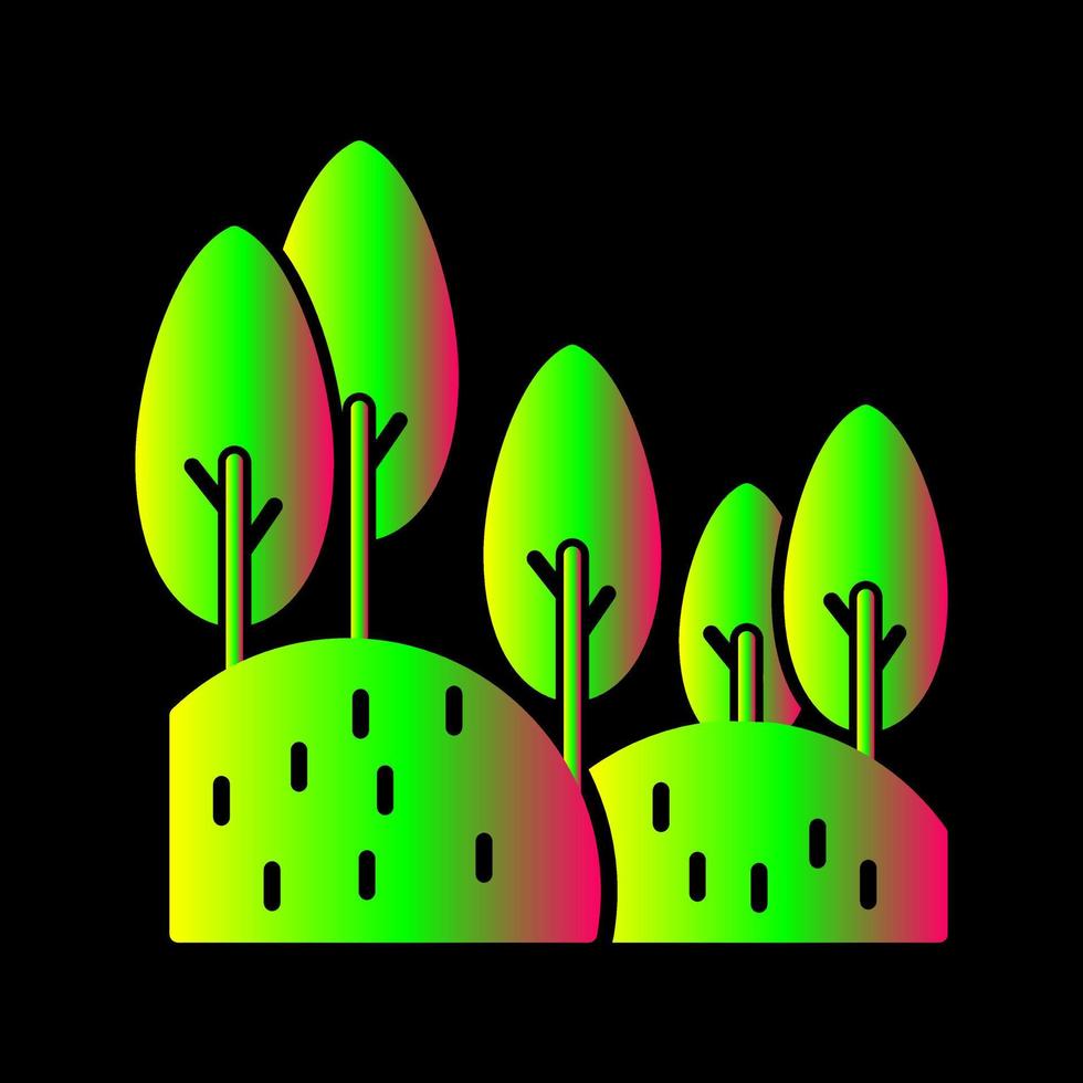 icono de vector de bosque