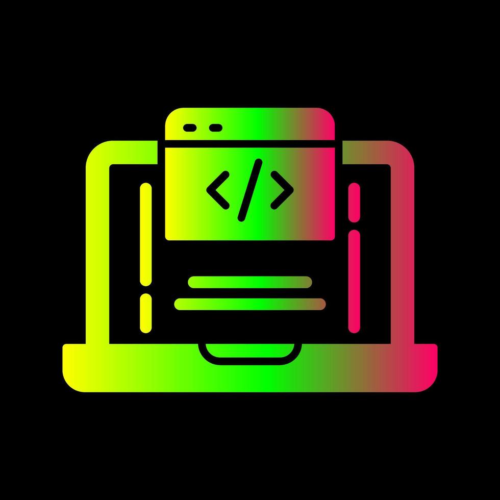 icono de vector de codificación