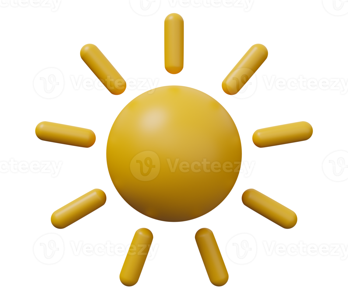 sun 3d icon png