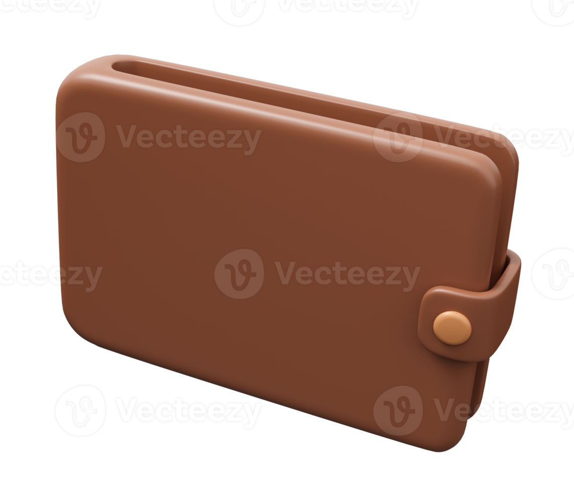 wallet empty 3d icon png