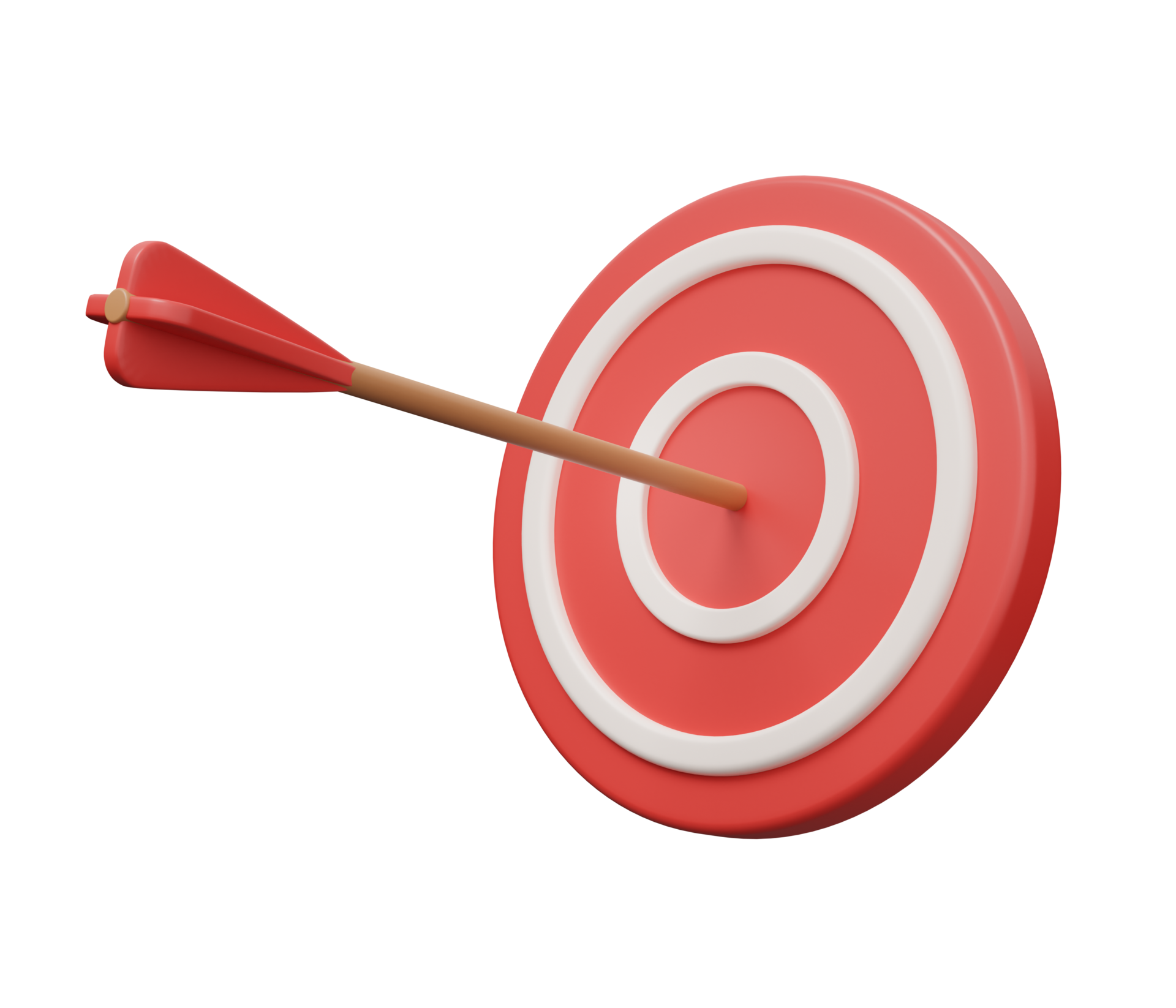 target arrow 3d render 21456493 PNG