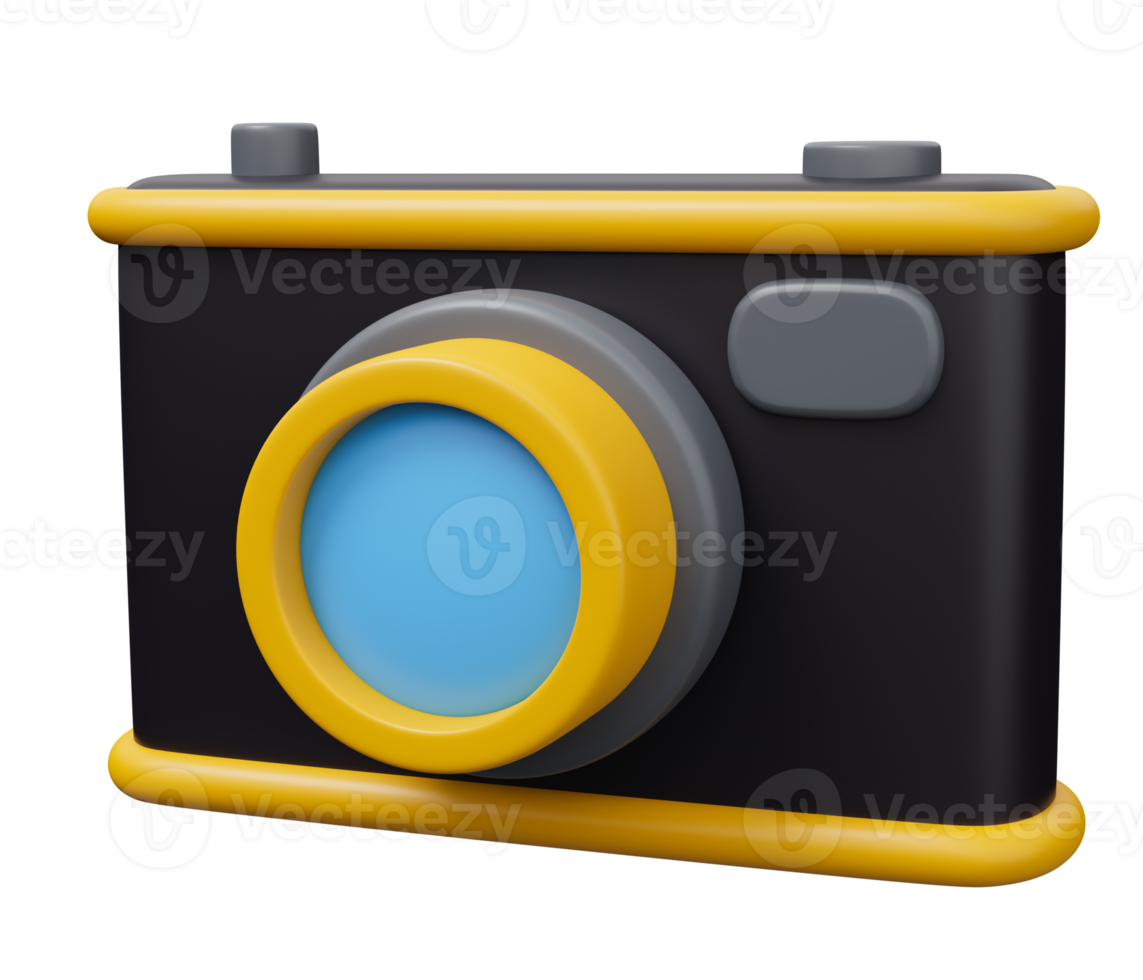 photo camera 3d icon png