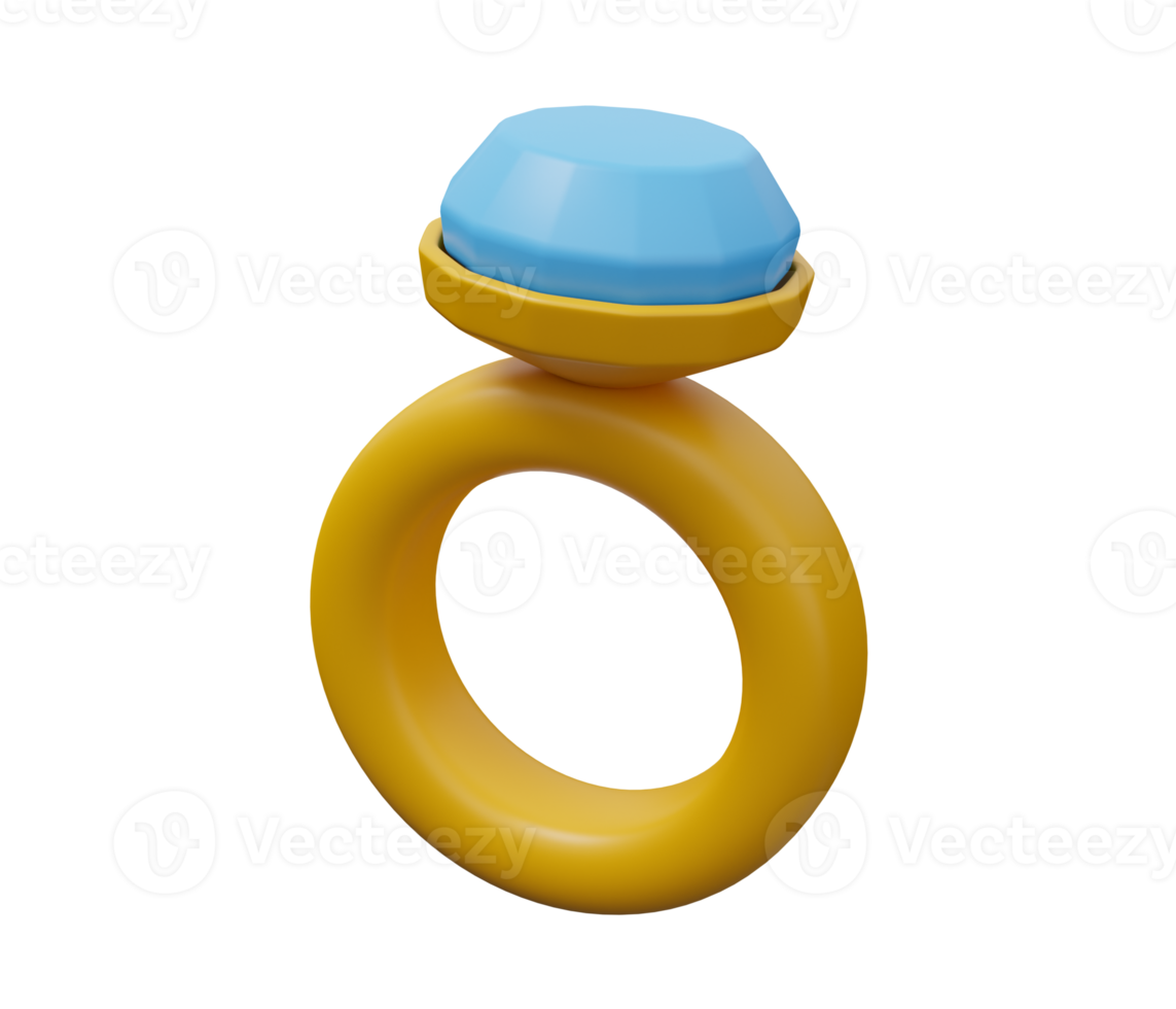 wedding ring 3d icon png
