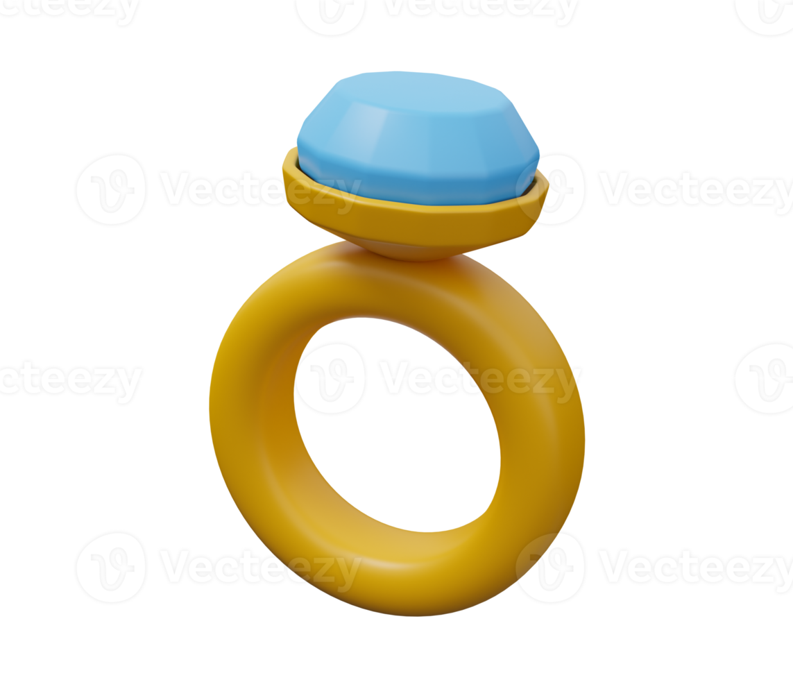 Hochzeit Ring 3d Symbol png