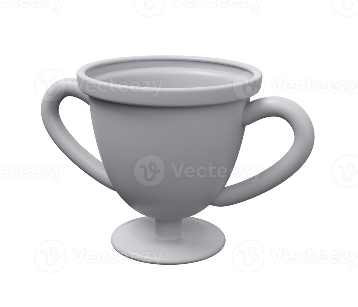 trofeo taza 3d icono png