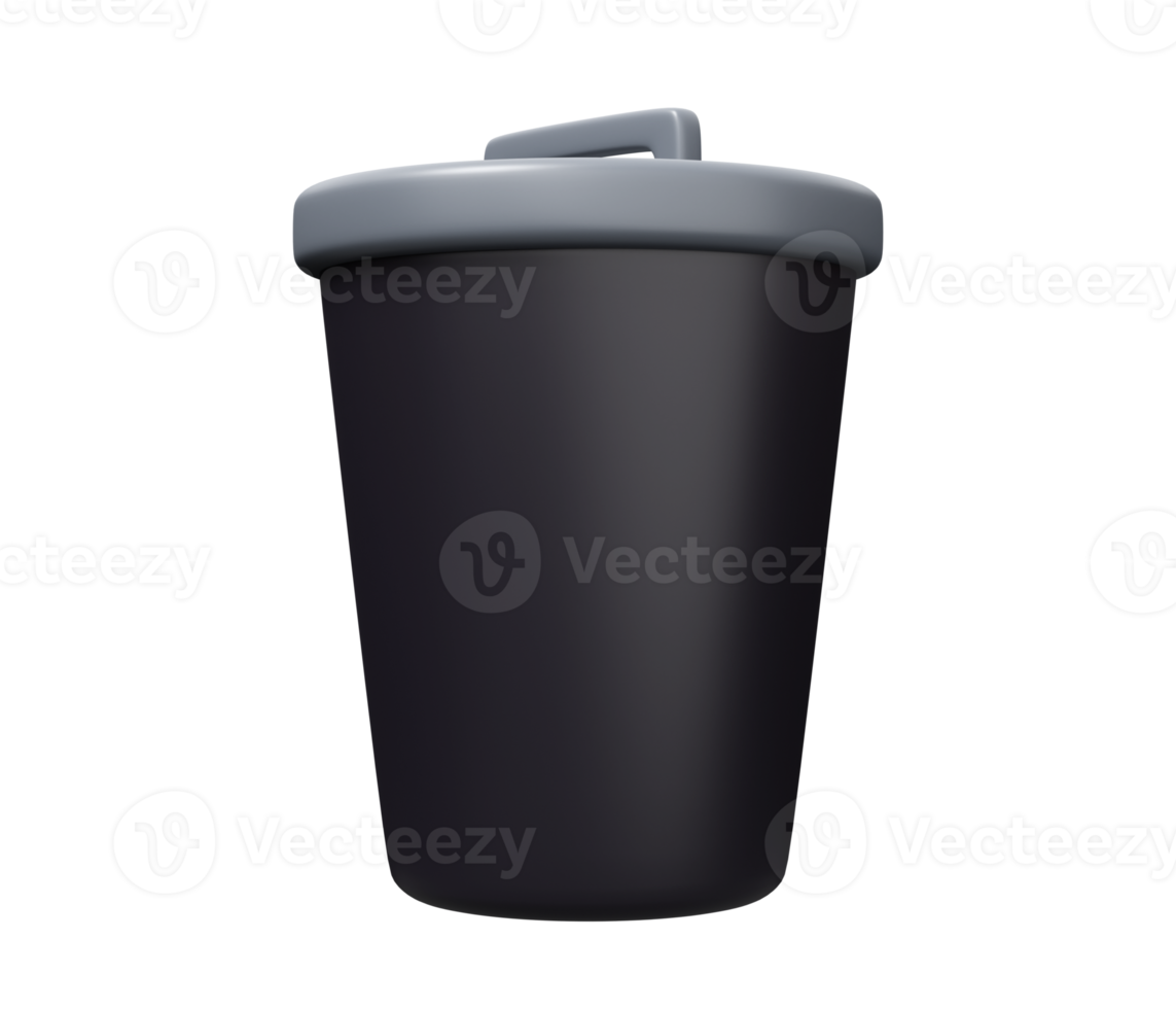 trash can 3d icon png