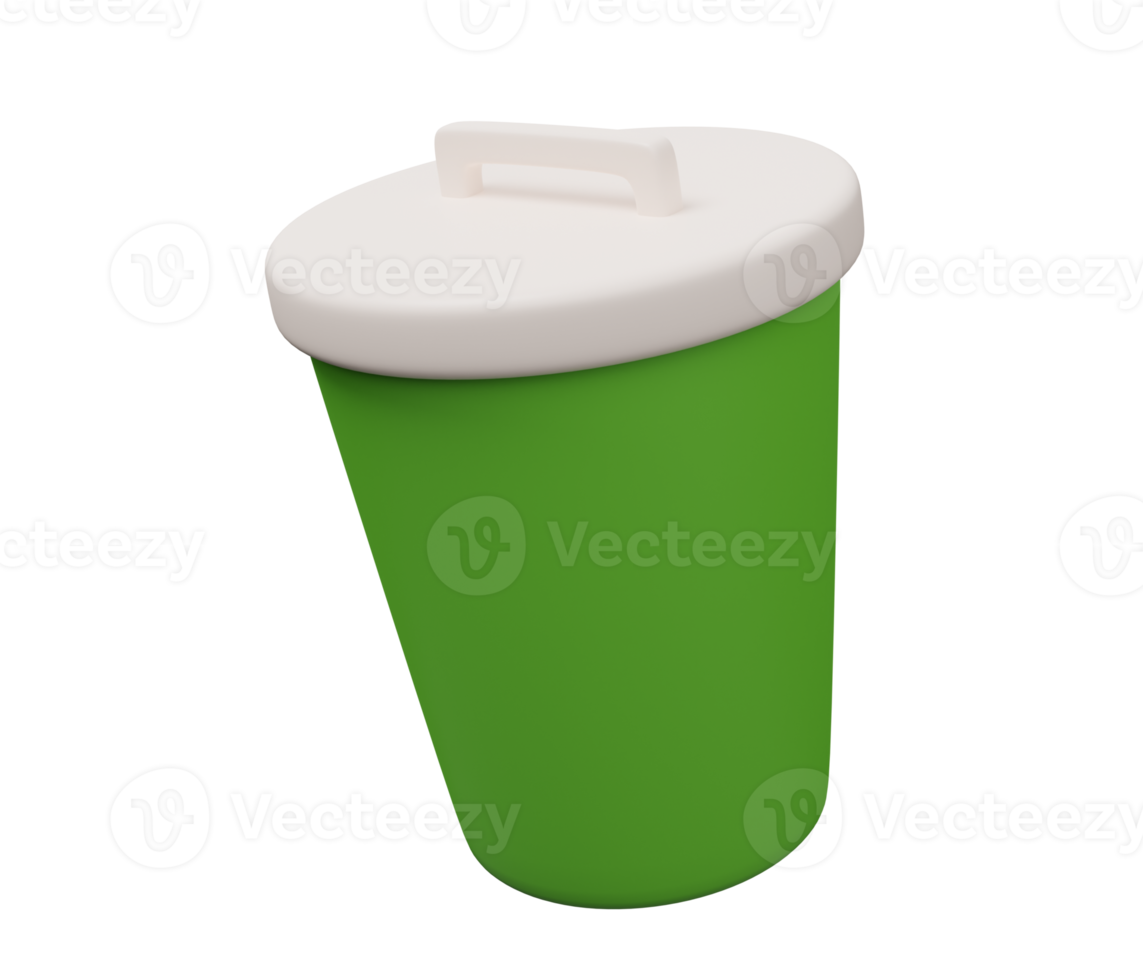 trash can 3d icon png