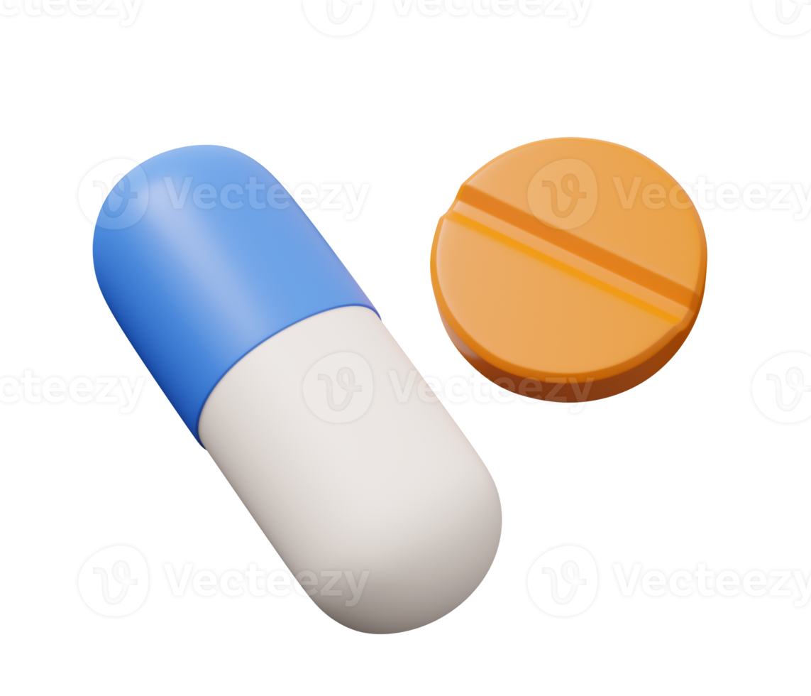 médico comprimido 3d ícone png