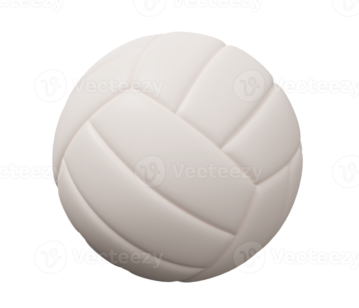 voleibol branco bola 3d ícone png