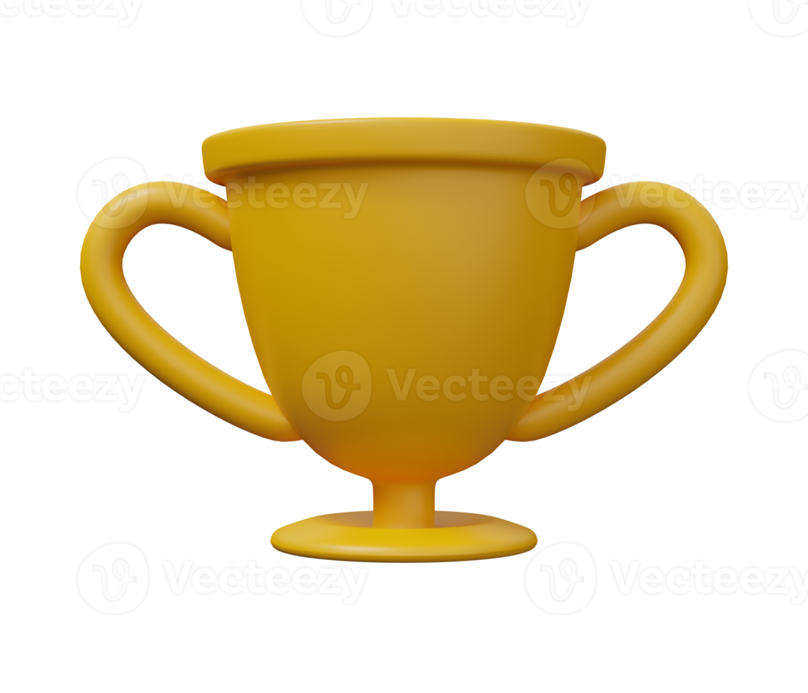 trophy cup 3d icon png