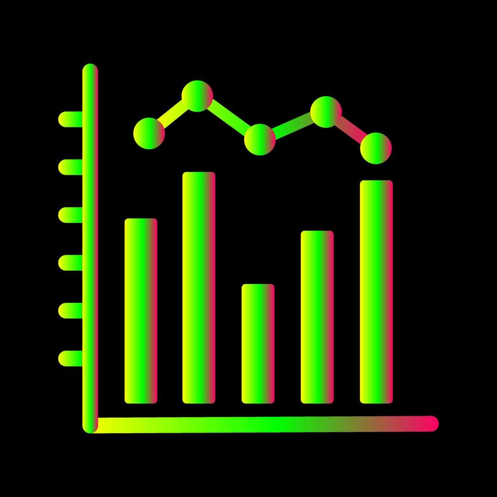 icono de vector de histograma