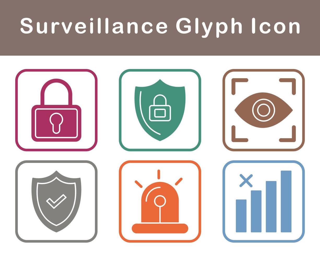 Surveillance Vector Icon Set