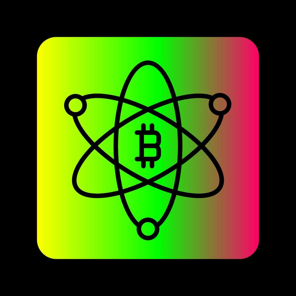 Bitcoin Science Vector Icon